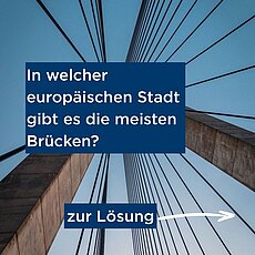 🌉 Quizzeit! Welche europäische Stadt hat die meisten Brücken? 🤔 Schätzt mal – die Antwort könnte euch überraschen! #sc...
